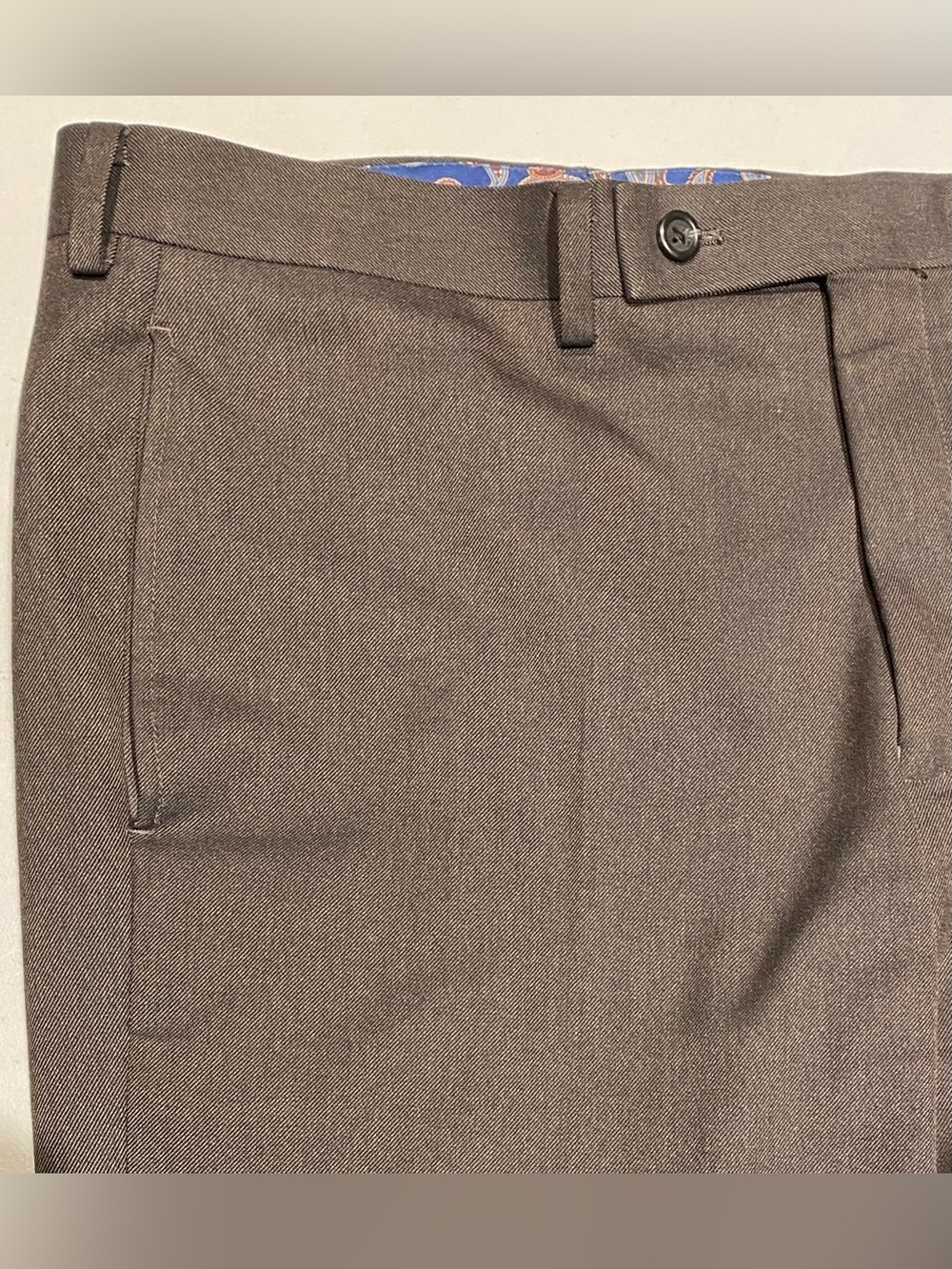 Lauren Ralph Lauren Men's Flat-Front Machine Washable Dress Pants, 33x30 - Picture 4 of 10